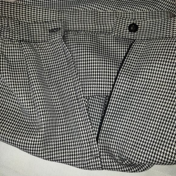 Leslie Fay Houndstooth Pencil Skirt 10 Black White Career Rainbow Brights NWT - Picture 12 of 16